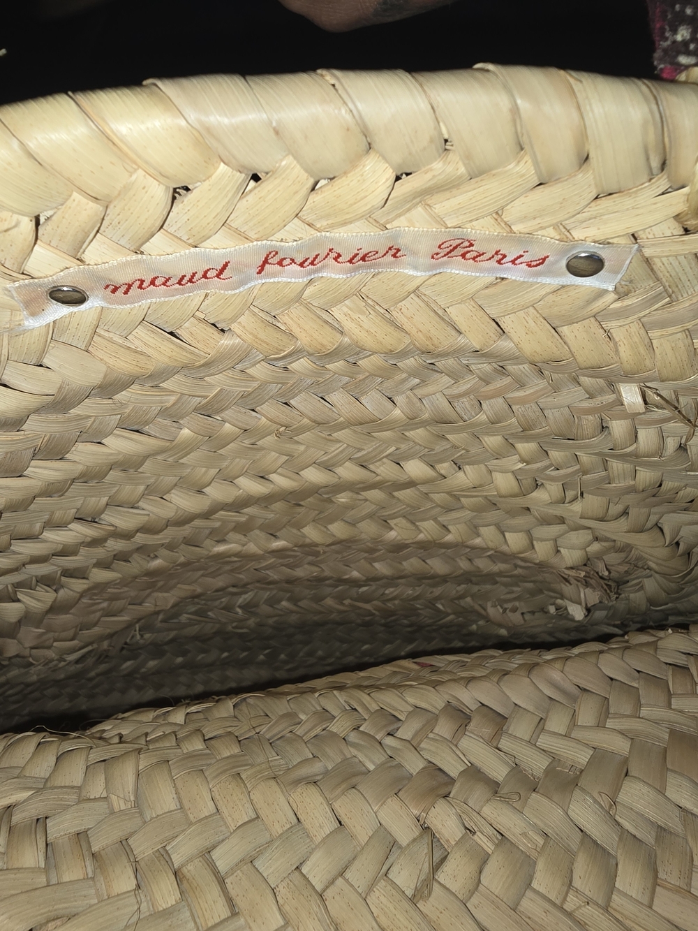 Maude Fourier Paris Kiss Kiss Lips Woven Bag View 5